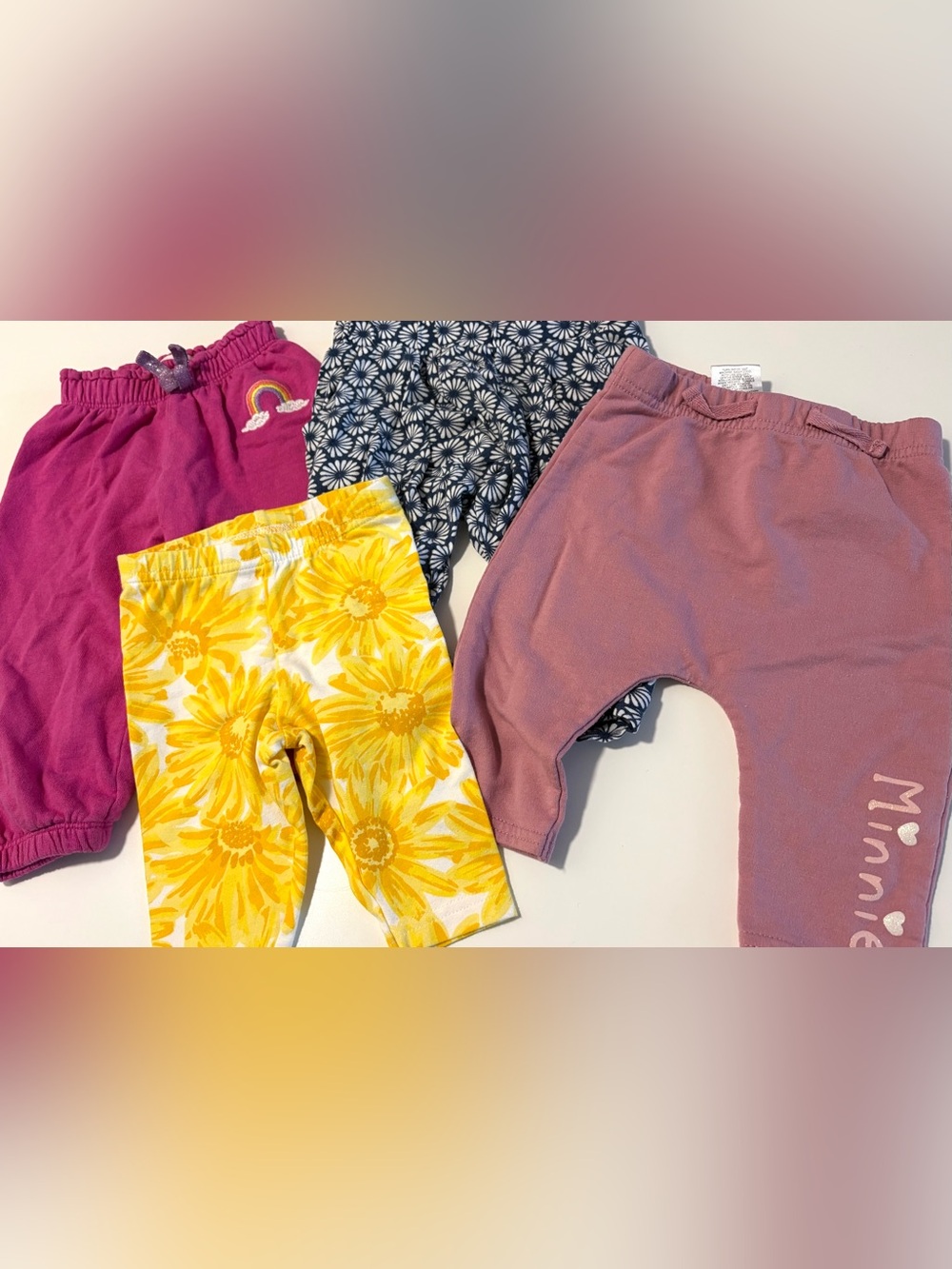 Baby Floral Yellow Sunburst Leggings